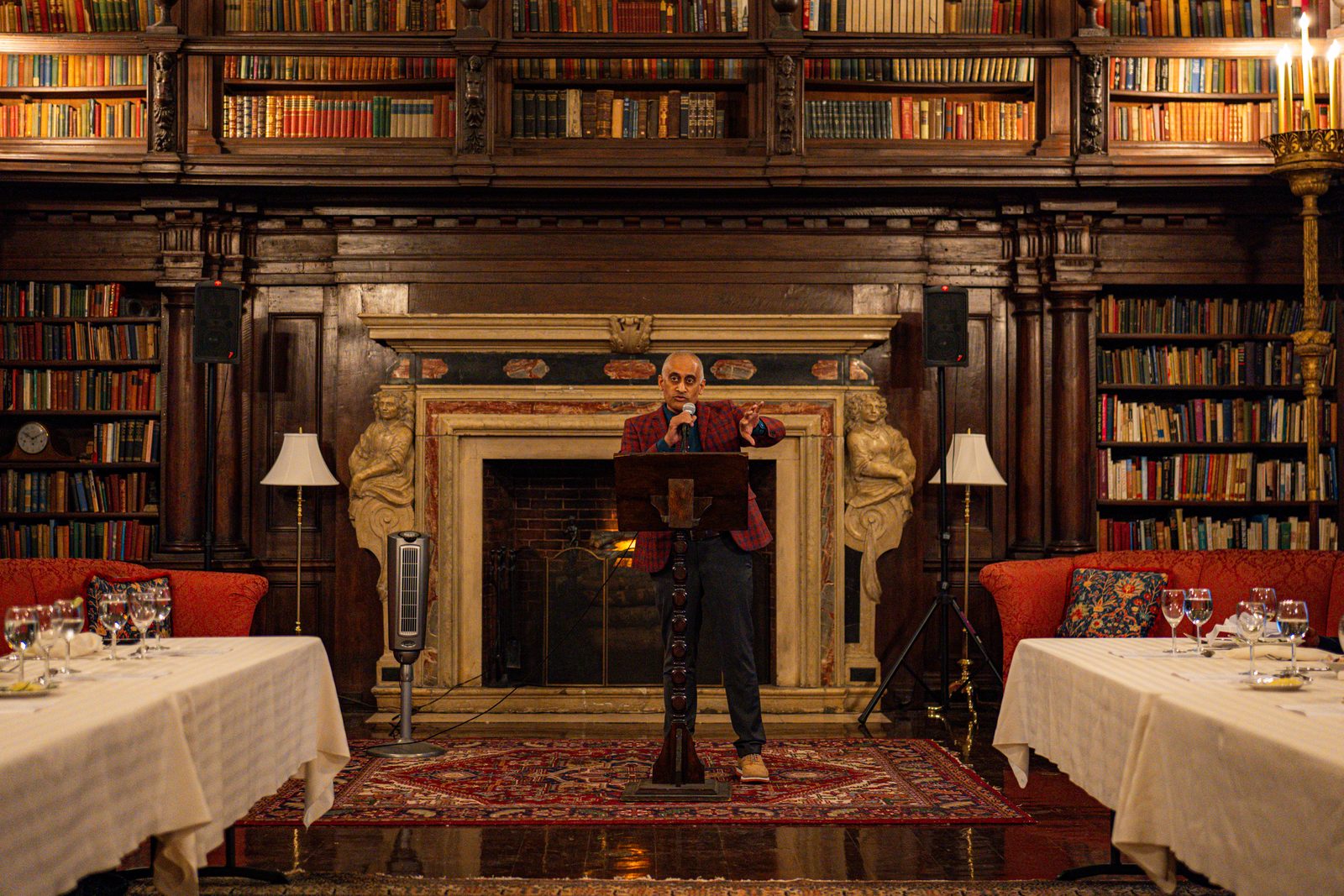 The Library at the House of the Redeemer, set for the inaugural HSI salon